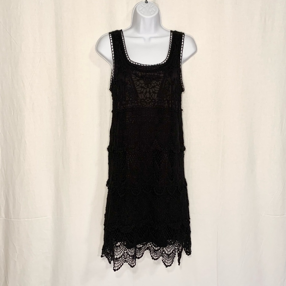 Maurices black lace dress M